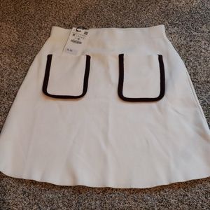 NEW Zara cream knit skirt